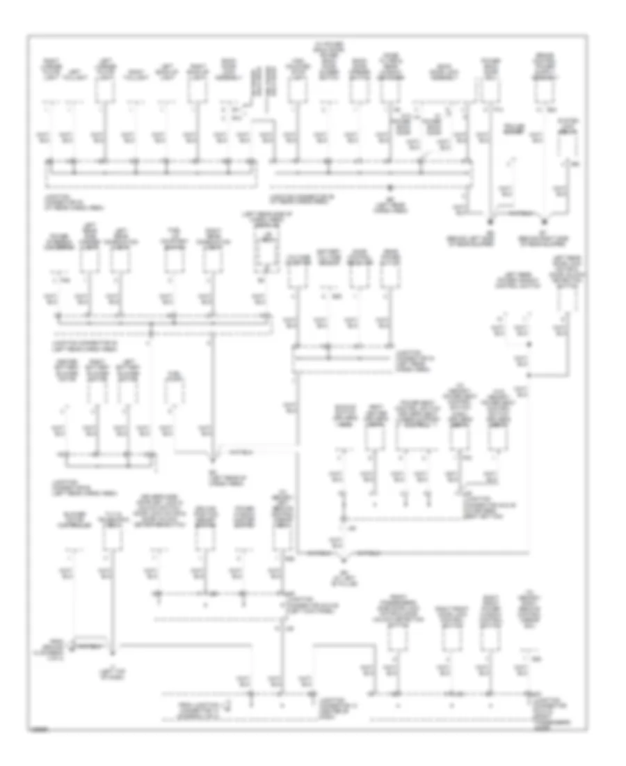 Электросхема подключение массы заземления (2 из 4) для Lexus RX 400h 2006