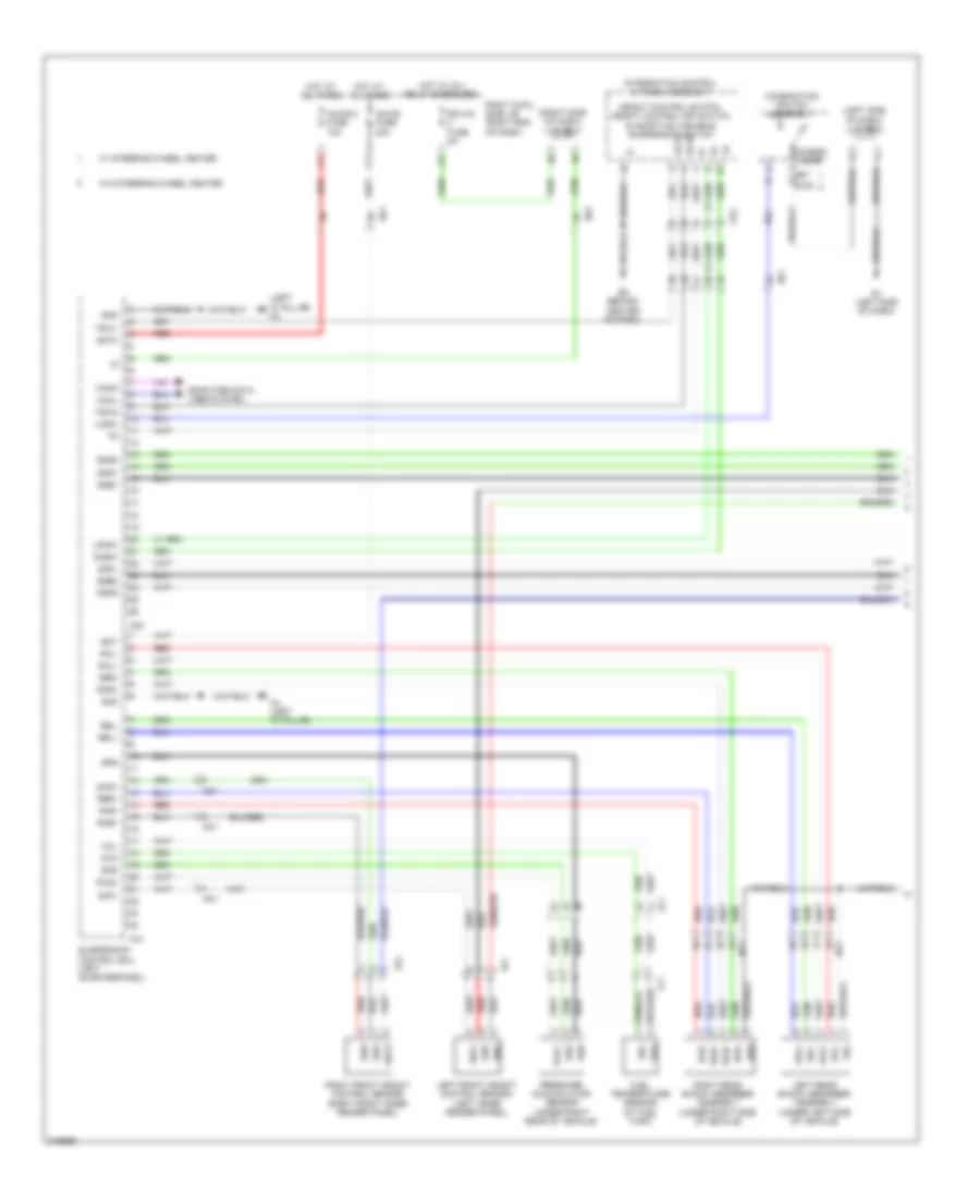 Электросхема электроники подвески (1 из 3) для Lexus LX 570 2011