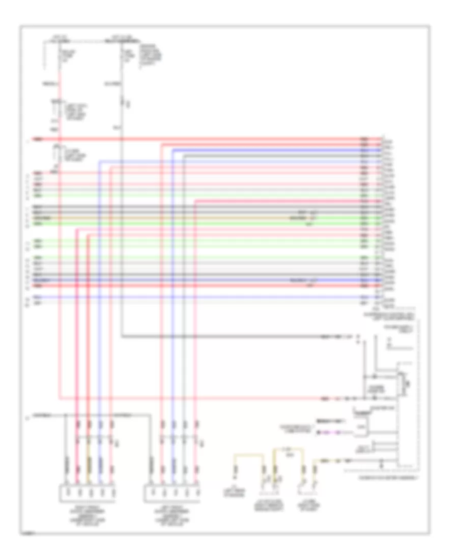 Электросхема электроники подвески (3 из 3) для Lexus LX 570 2011
