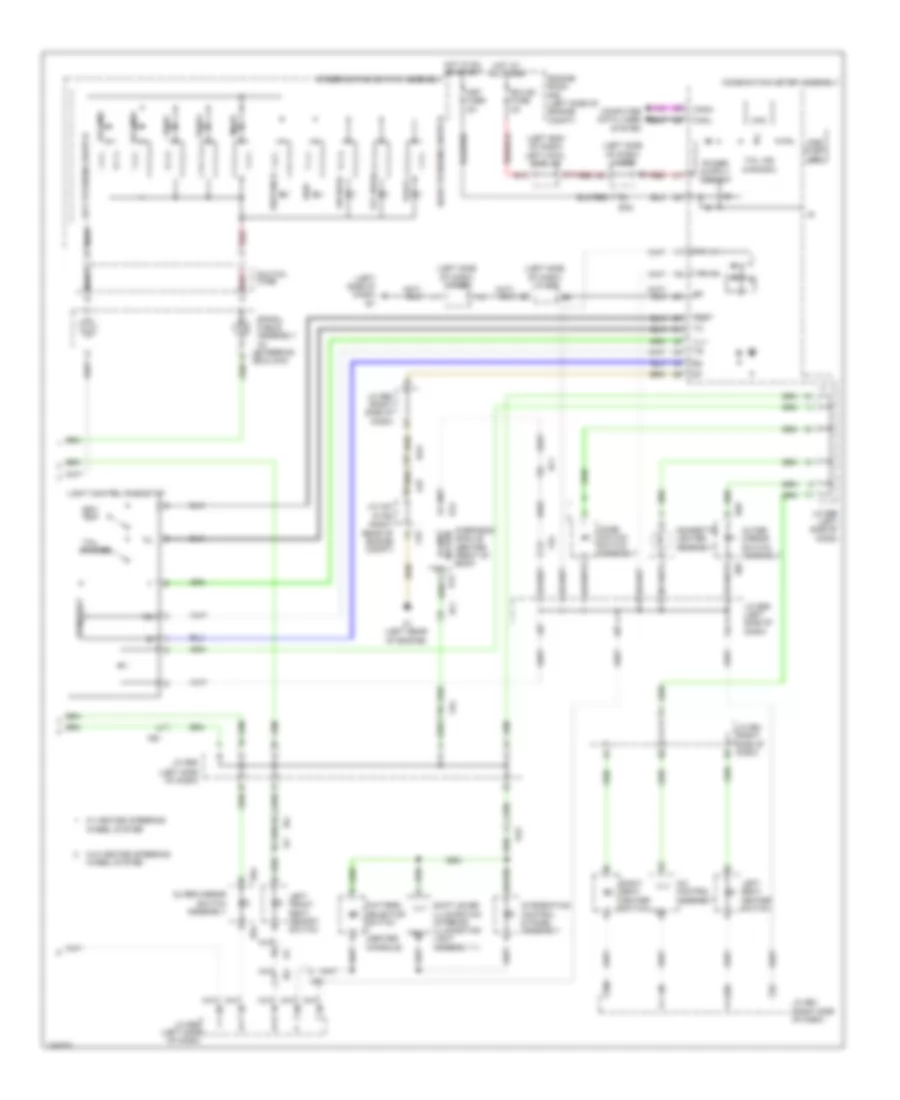 Электросхема подсветки приборов (2 из 2) для Lexus LX 570 2011