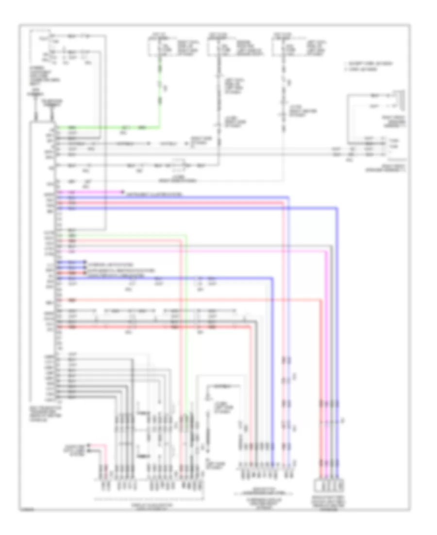 Электросхема системы Telematics для Lexus LX 570 2011