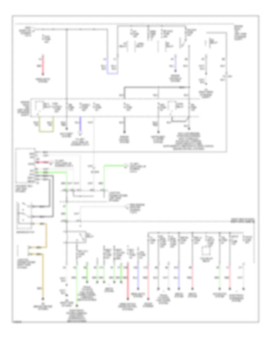 Электросхема блока предохранителей и реле (2 из 4) для Lexus LX 570 2011