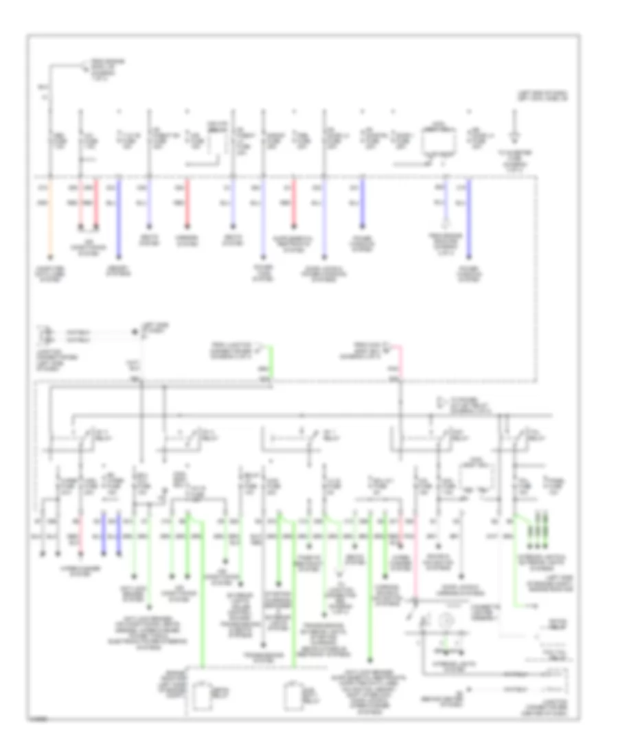 Электросхема блока предохранителей и реле (3 из 4) для Lexus LX 570 2011