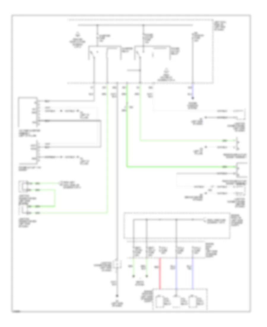Электросхема блока предохранителей и реле (4 из 4) для Lexus LX 570 2011