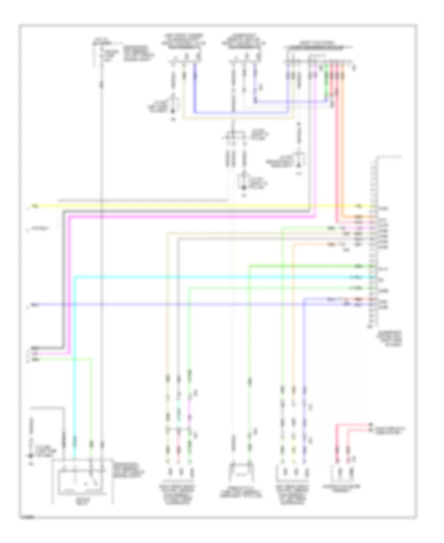 Электросхема электроники подвески (2 из 2) для Lexus RX 450h 2011