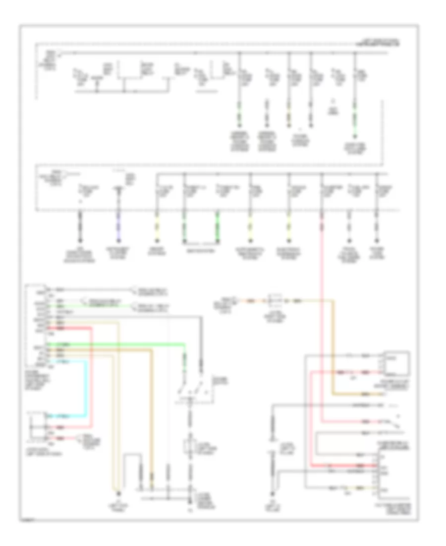 Электросхема блока предохранителей и реле (4 из 4) для Lexus RX 450h 2011