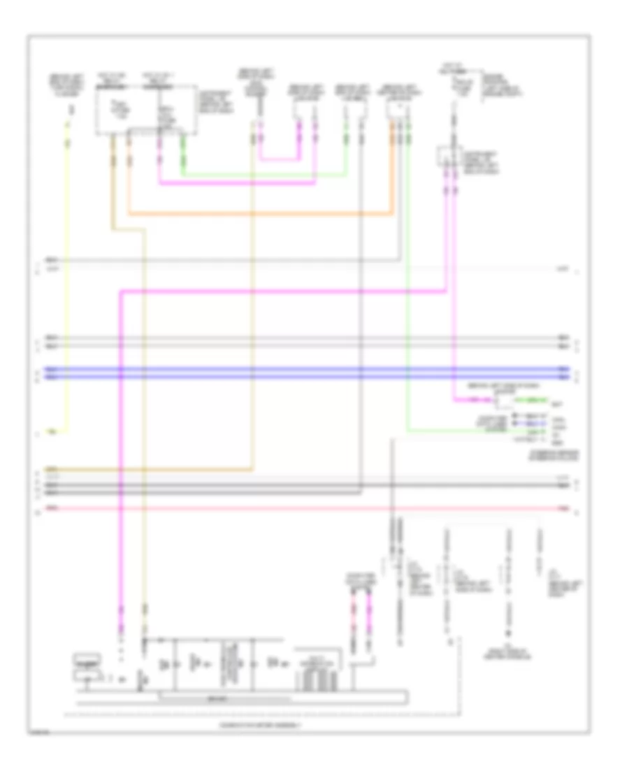 Электросхема антиблокировочной тормозной системы АБС (ABS) (2 из 3) для Lexus CT 200h 2012