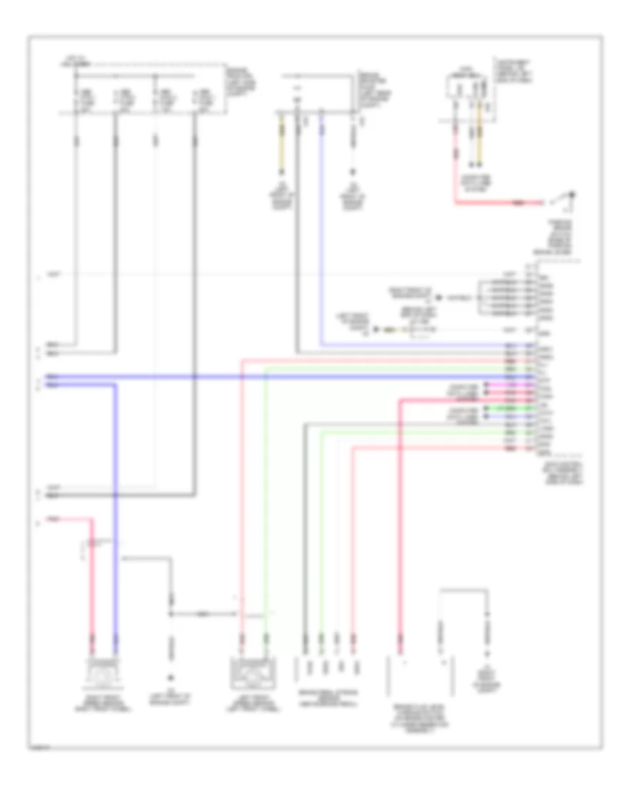 Электросхема антиблокировочной тормозной системы АБС (ABS) (3 из 3) для Lexus CT 200h 2012