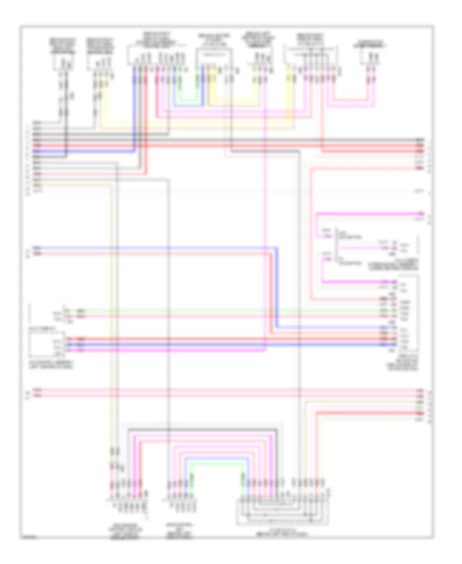 Электросхема линии передачи данных CAN (2 из 3) для Lexus CT 200h 2012