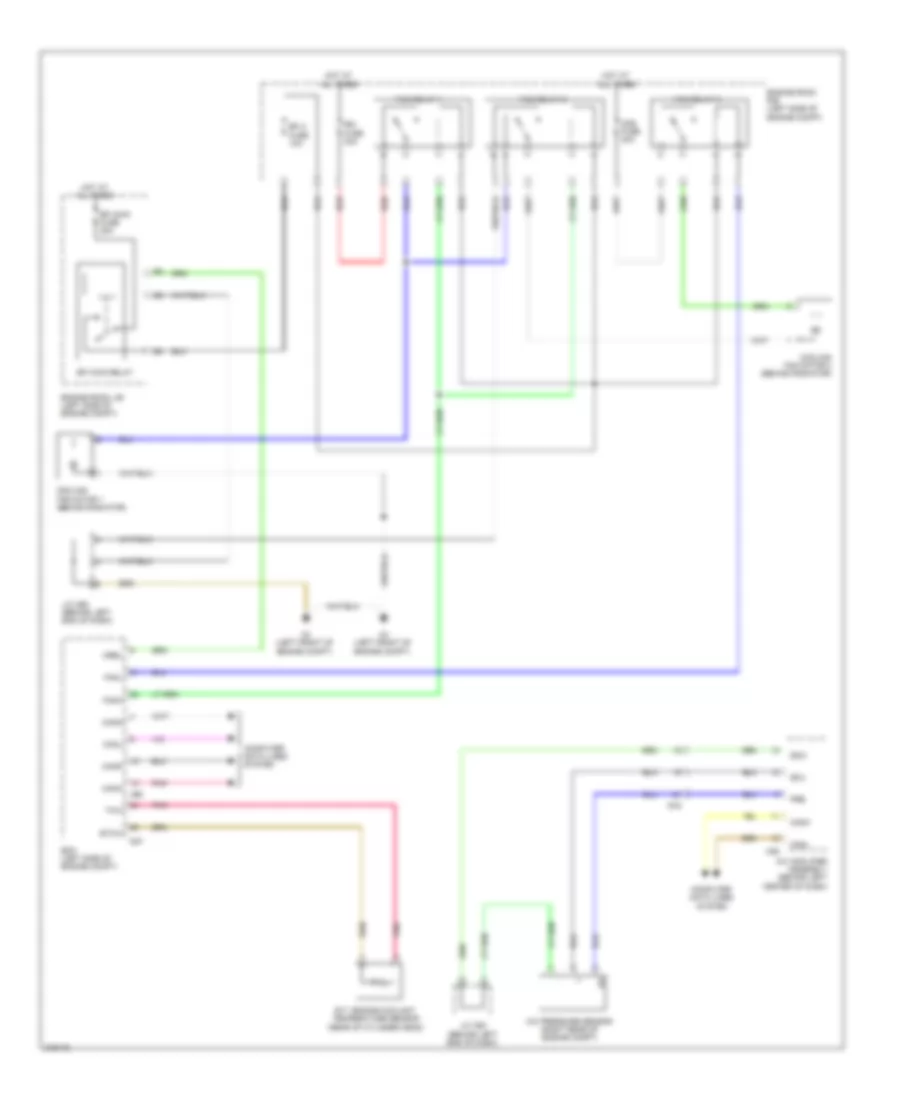 Электросхема системы охлаждения для Lexus CT 200h 2012