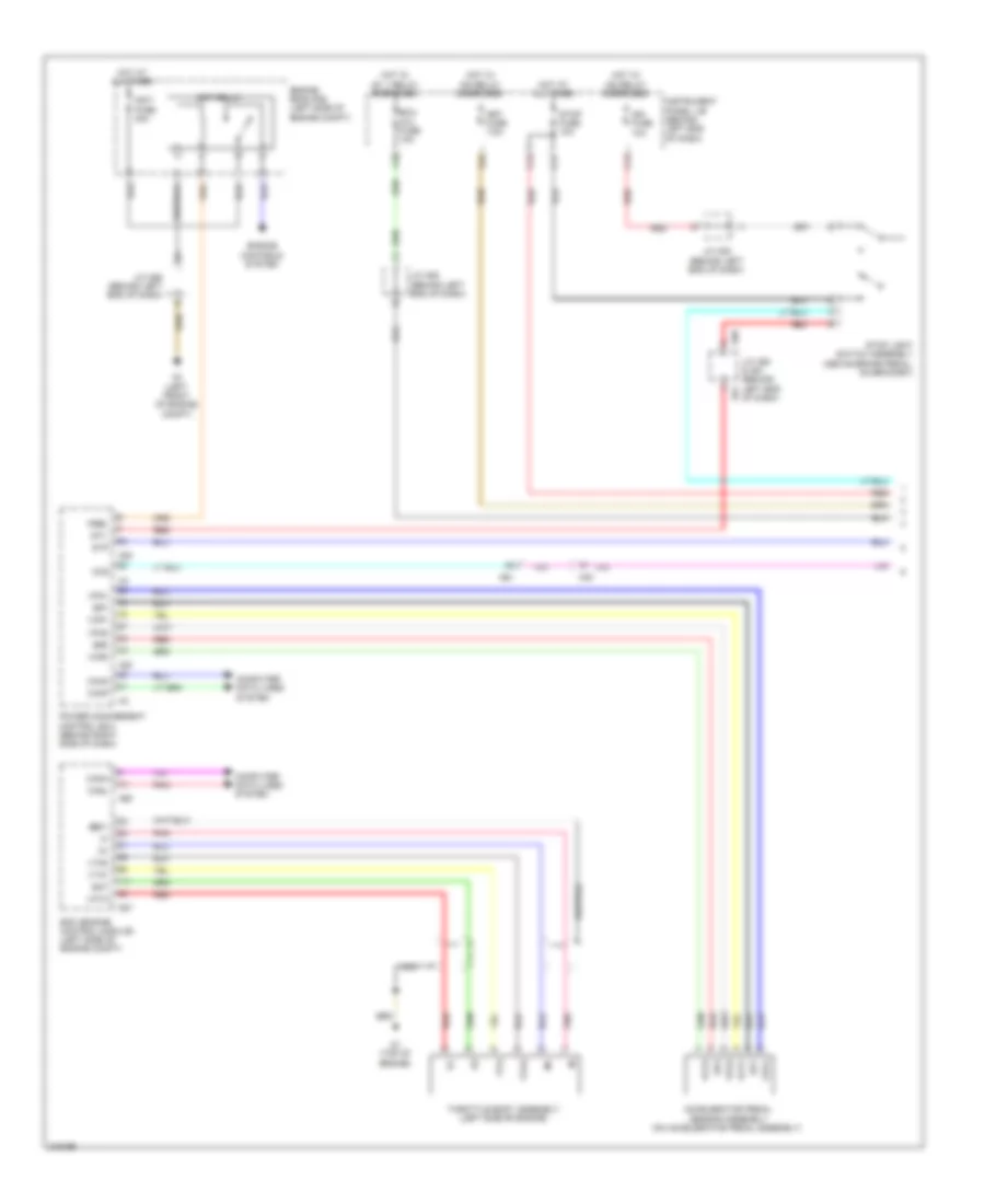 Электросхема системы круизконтроля, без Динамические Радарные Средства управления (1 из 2) для Lexus CT 200h 2012
