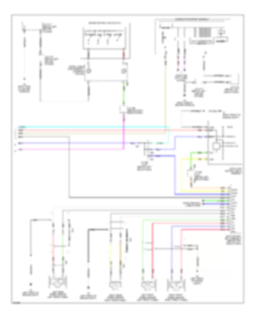 Электросхема системы круизконтроля, без Динамические Радарные Средства управления (2 из 2) для Lexus CT 200h 2012