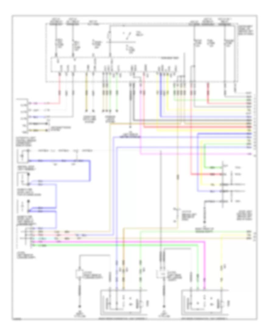 Электросхема внешнего освещения (1 из 3) для Lexus CT 200h 2012