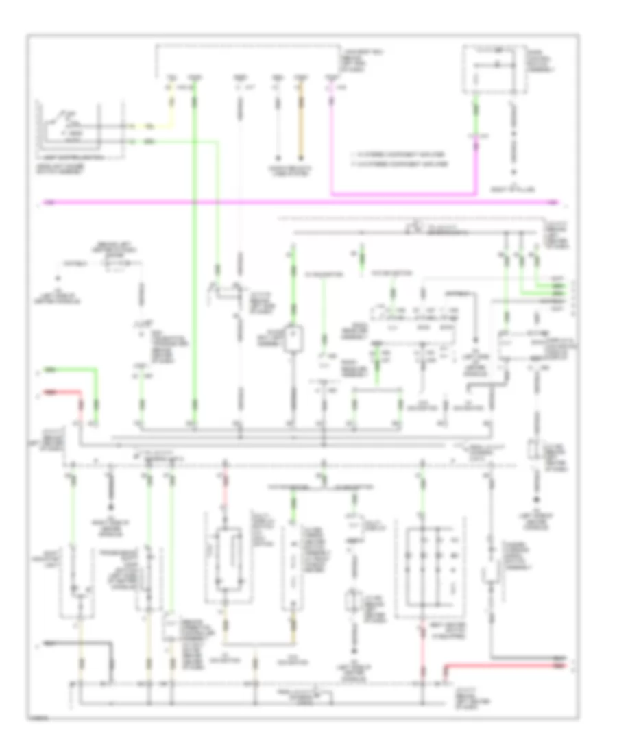Электросхема подсветки приборов (2 из 3) для Lexus CT 200h 2012