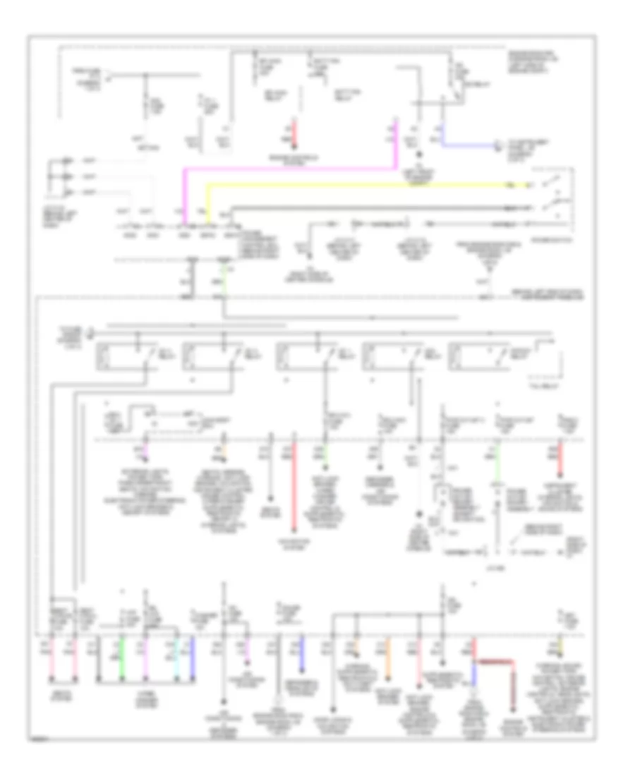 Электросхема блока предохранителей и реле (2 из 3) для Lexus CT 200h 2012