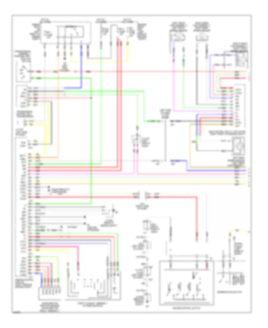 Электросхема системы круизконтроля, С Динамические Радарные Средства управления (1 из 2) для Lexus ES 350 2012