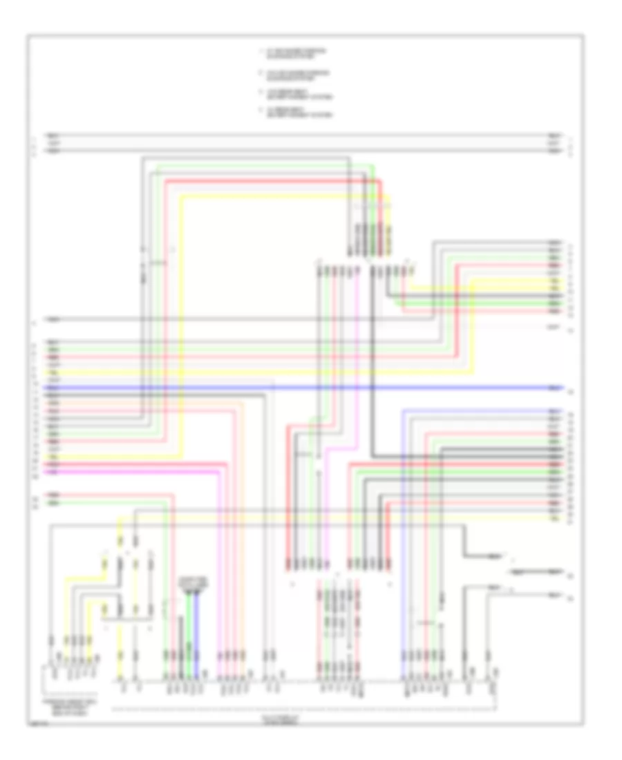 Stereo Radio Wiring Diagram, withMark Levinson & without Задний Преобразователь DVD (4 из 5) для Lexus LS 460 2007