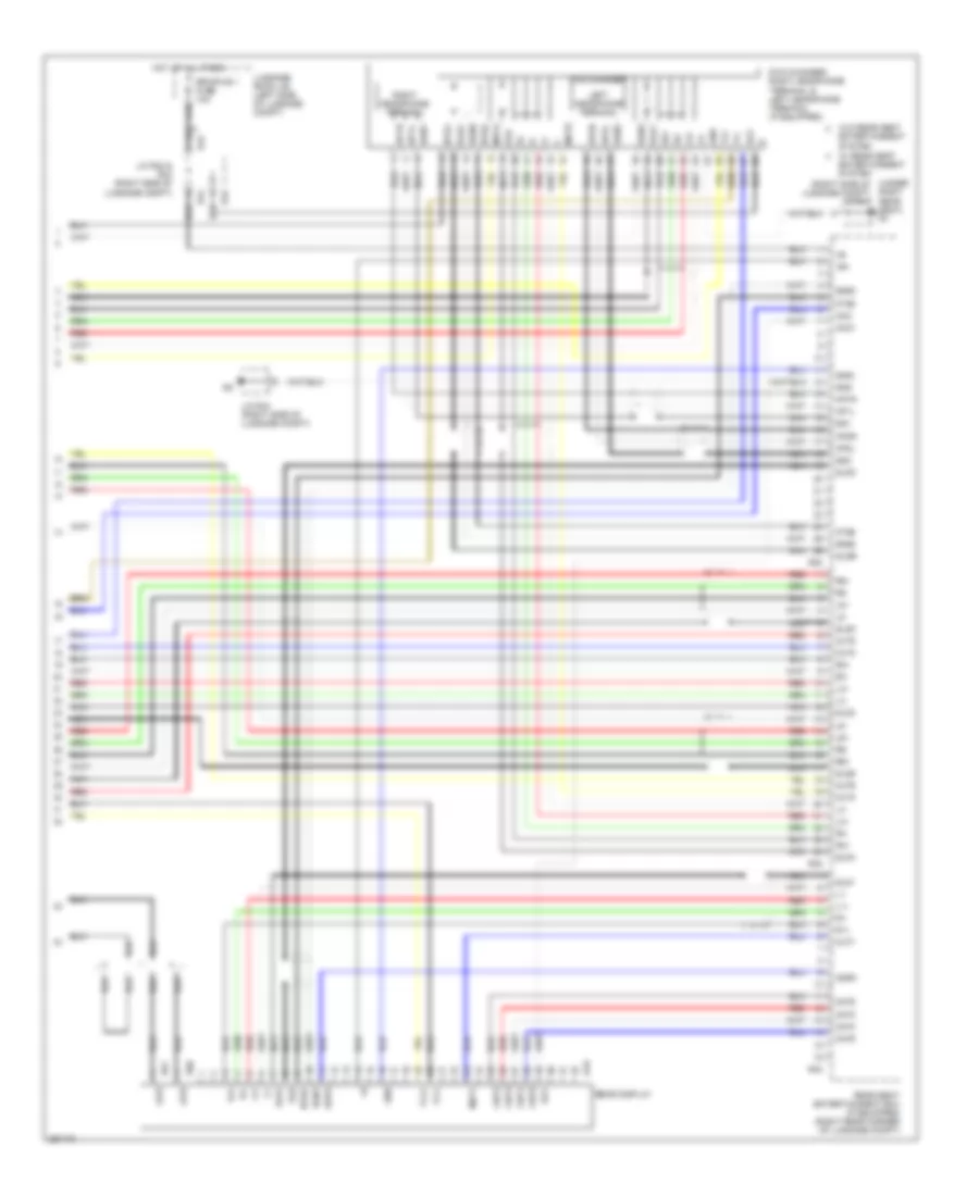 Stereo Radio Wiring Diagram, without Mark Levinson & withRear DVD Преобразователь (5 из 5) для Lexus LS 460 2007