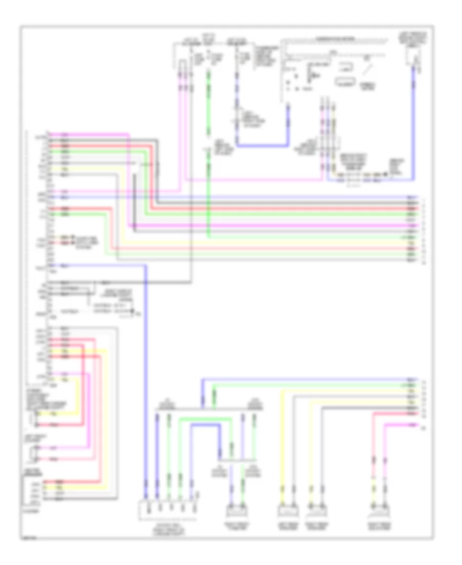 Stereo Radio Wiring Diagram, without Mark Levinson & without Задний Преобразователь DVD (1 из 5) для Lexus LS 460 2007