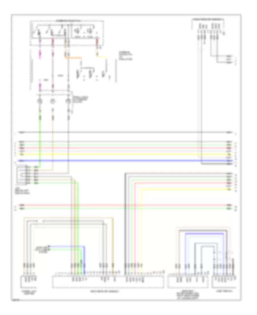 Stereo Radio Wiring Diagram, without Mark Levinson & without Задний Преобразователь DVD (3 из 5) для Lexus LS 460 2007