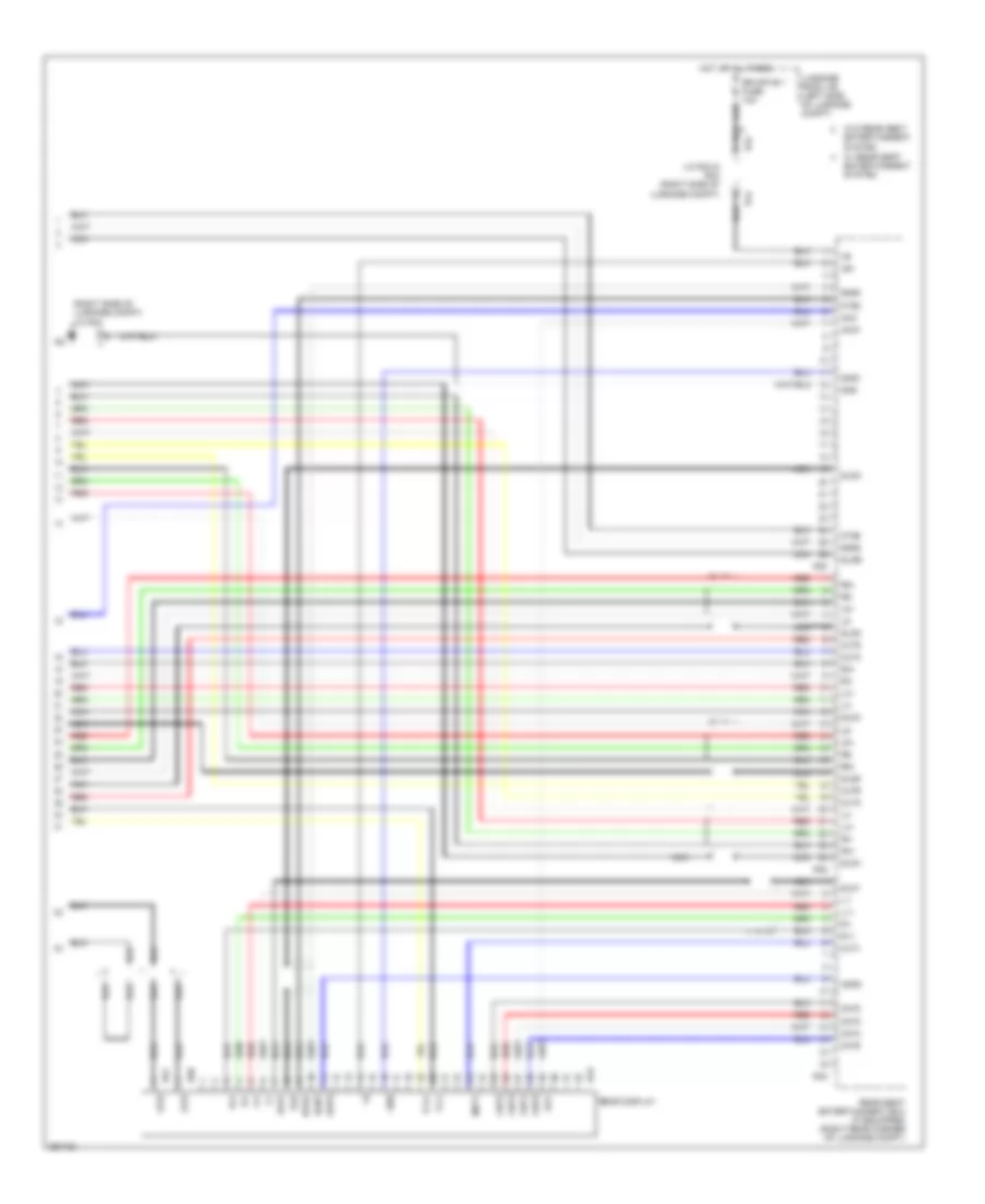 Stereo Radio Wiring Diagram, without Mark Levinson & without Задний Преобразователь DVD (5 из 5) для Lexus LS 460 2007