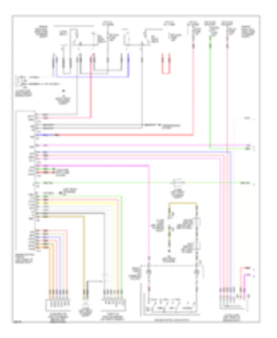 Электросхема системы круизконтроля, без Динамические Лазерные Средства управления (1 из 2) для Lexus LS 460 2007