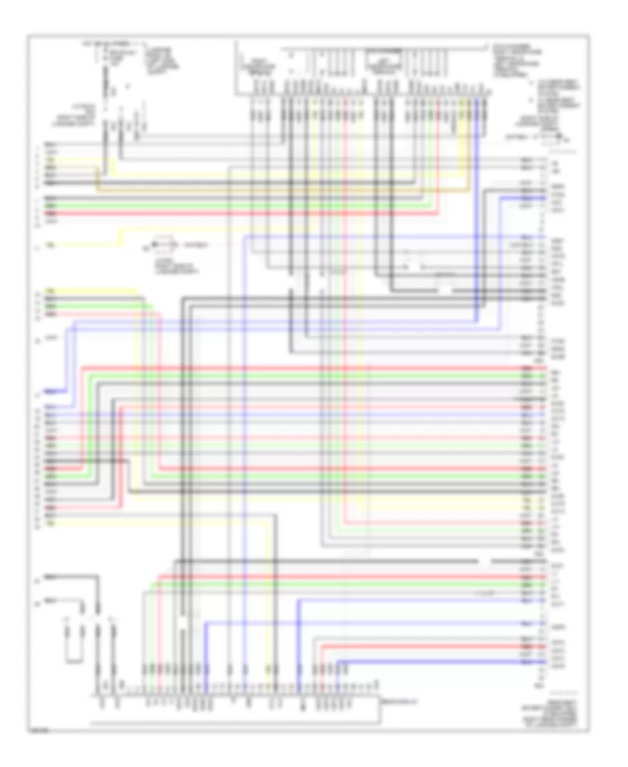 Satellite Radio Wiring Diagram, without Mark Levinson & withRear DVD Преобразователь (5 из 5) для Lexus LS 460L 2007