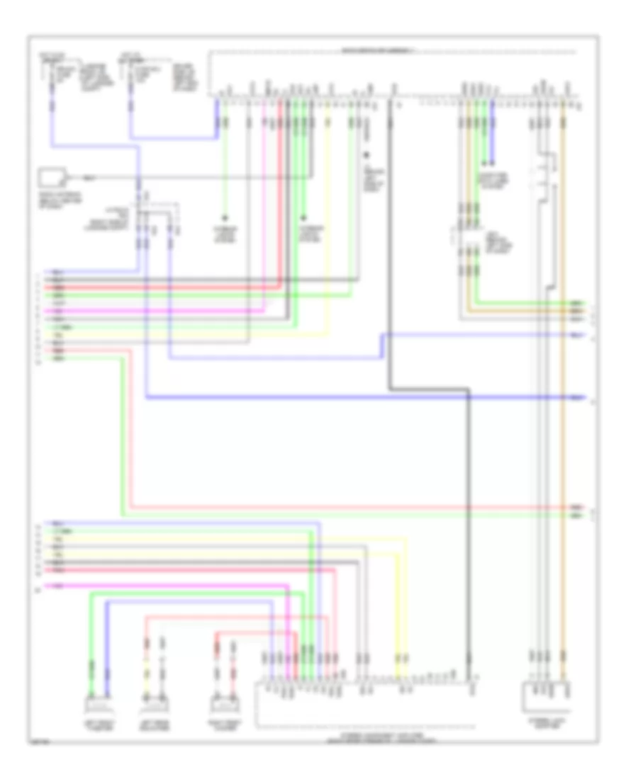 Satellite Radio Wiring Diagram, without Mark Levinson & without Задний Преобразователь DVD (2 из 5) для Lexus LS 460L 2007