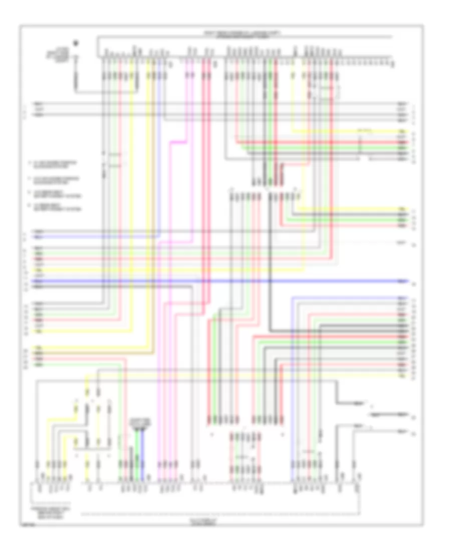Satellite Radio Wiring Diagram, without Mark Levinson & without Задний Преобразователь DVD (4 из 5) для Lexus LS 460L 2007