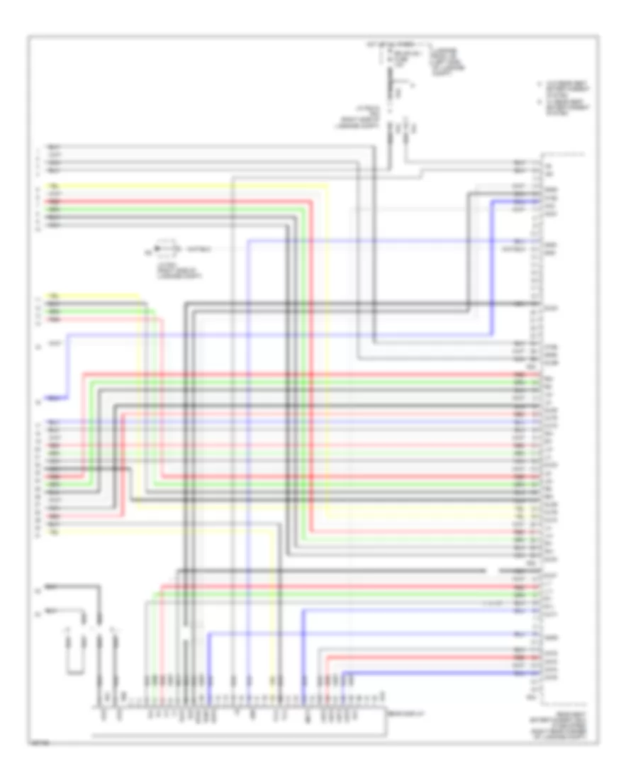 Satellite Radio Wiring Diagram, without Mark Levinson & without Задний Преобразователь DVD (5 из 5) для Lexus LS 460L 2007