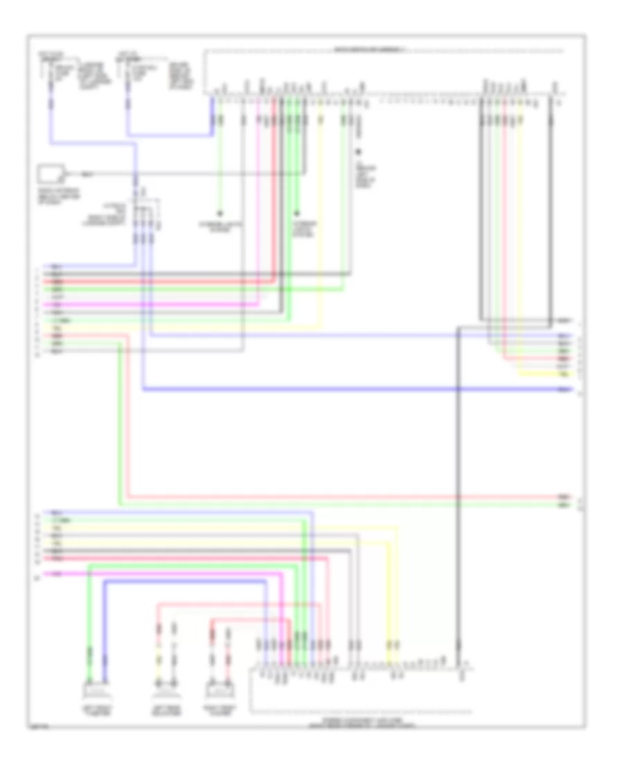 Stereo Radio Wiring Diagram, without Mark Levinson & withRear DVD Преобразователь (2 из 5) для Lexus LS 460L 2007