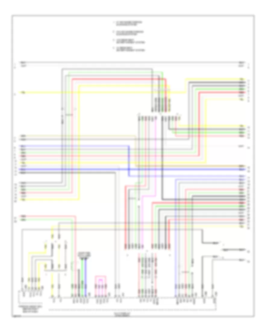 Stereo Radio Wiring Diagram, without Mark Levinson & withRear DVD Преобразователь (4 из 5) для Lexus LS 460L 2007