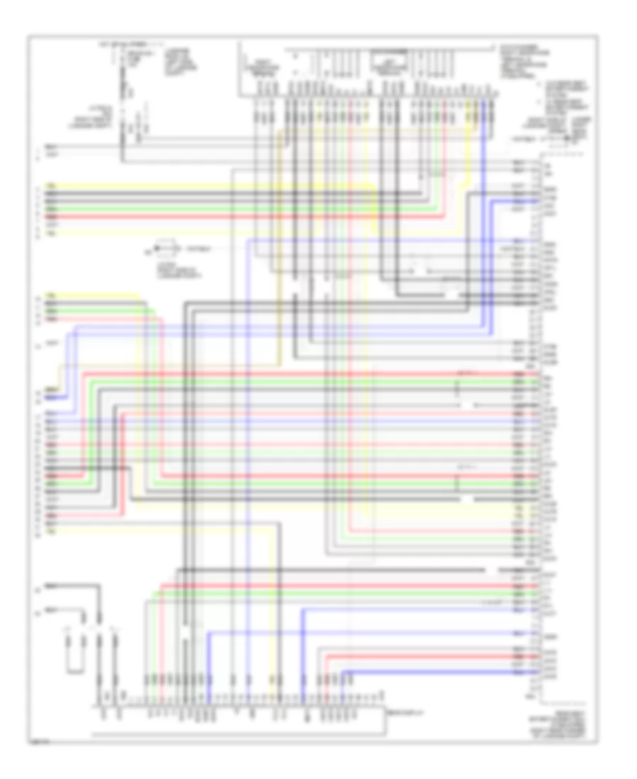 Stereo Radio Wiring Diagram, without Mark Levinson & withRear DVD Преобразователь (5 из 5) для Lexus LS 460L 2007