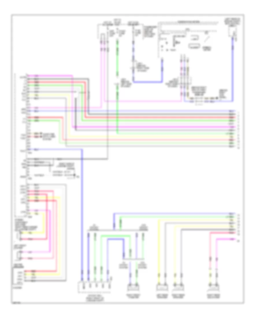 Stereo Radio Wiring Diagram, without Mark Levinson & without Задний Преобразователь DVD (1 из 5) для Lexus LS 460L 2007