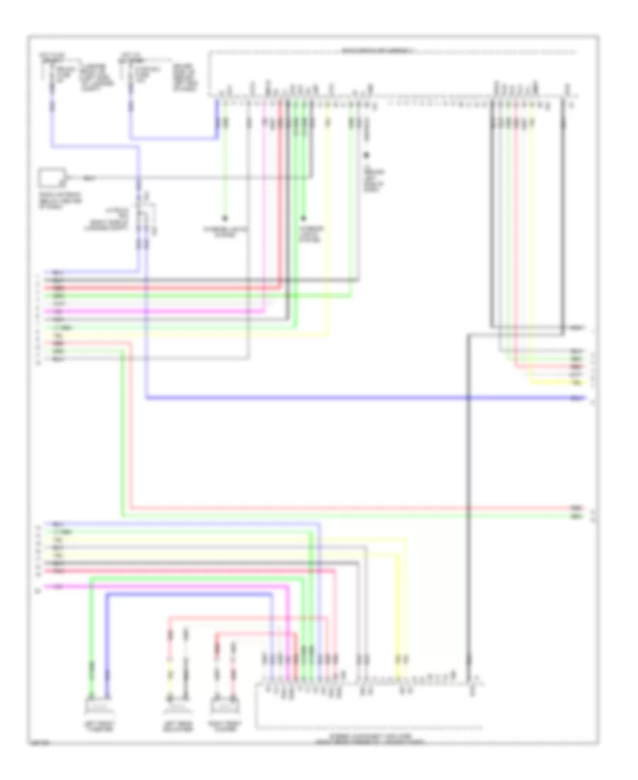 Stereo Radio Wiring Diagram, without Mark Levinson & without Задний Преобразователь DVD (2 из 5) для Lexus LS 460L 2007