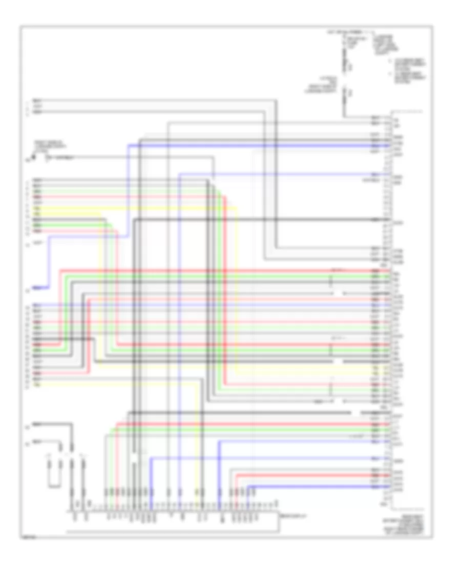 Stereo Radio Wiring Diagram, without Mark Levinson & without Задний Преобразователь DVD (5 из 5) для Lexus LS 460L 2007