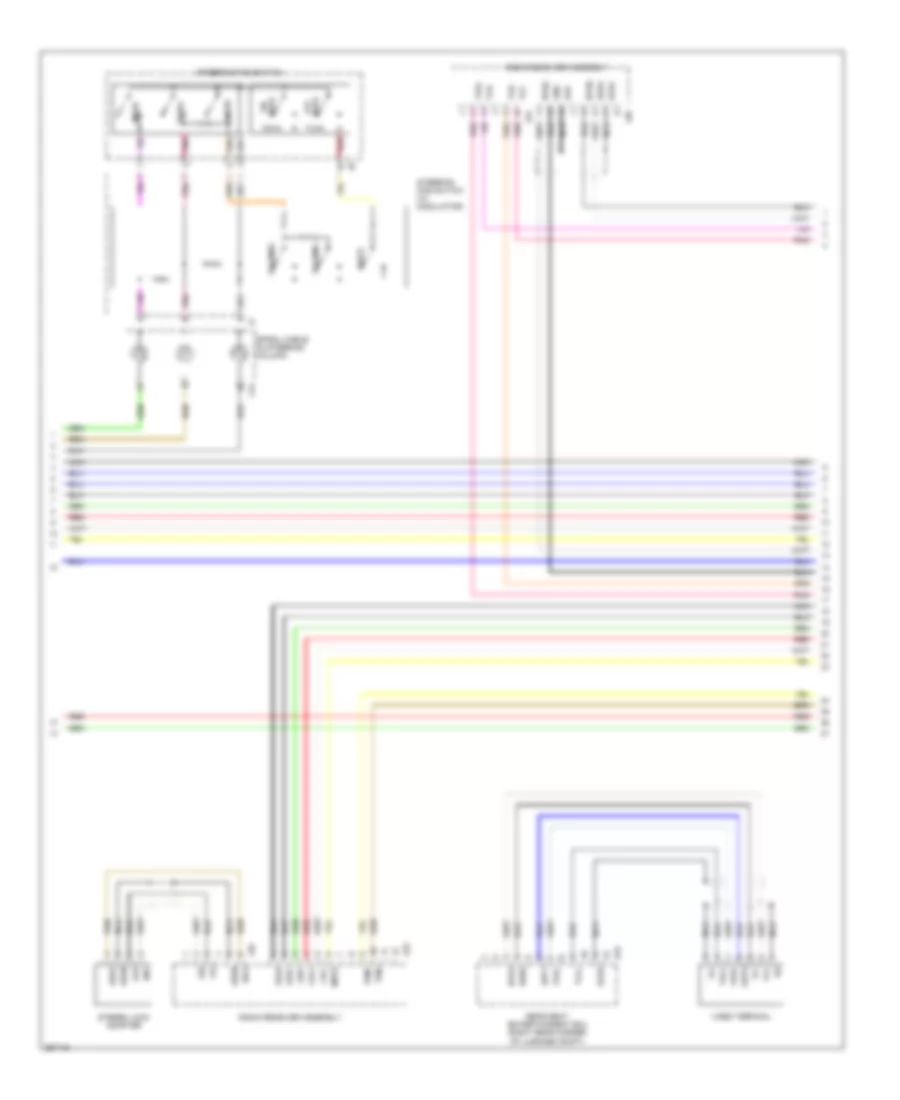 Satellite Radio Wiring Diagram, withMark Levinson & withRear DVD Преобразователь (3 из 5) для Lexus LS 460L 2007