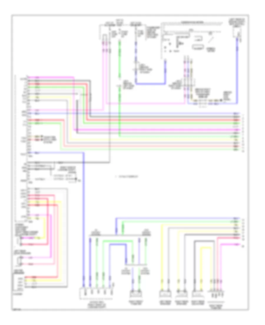 Satellite Radio Wiring Diagram, withMark Levinson & without Задний Преобразователь DVD (1 из 5) для Lexus LS 460L 2007