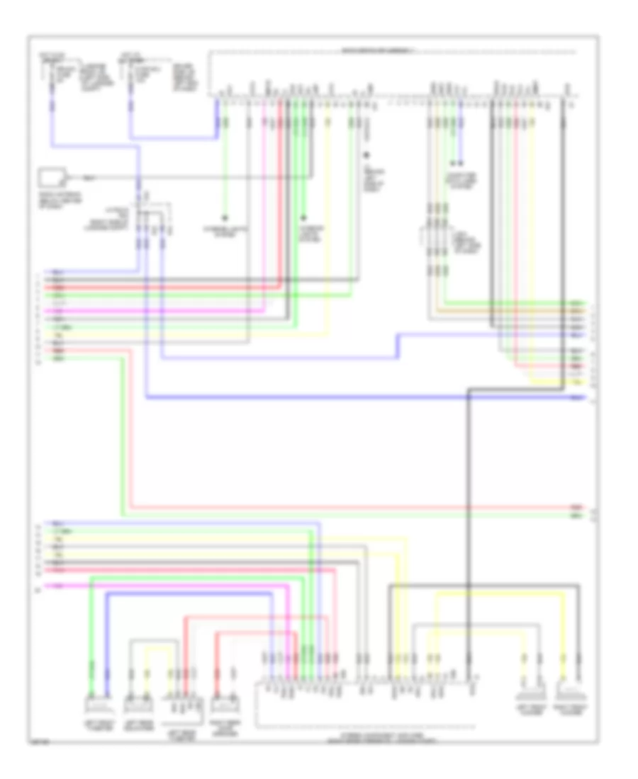 Satellite Radio Wiring Diagram, withMark Levinson & without Задний Преобразователь DVD (2 из 5) для Lexus LS 460L 2007