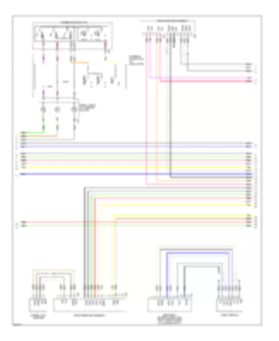 Satellite Radio Wiring Diagram, withMark Levinson & without Задний Преобразователь DVD (3 из 5) для Lexus LS 460L 2007