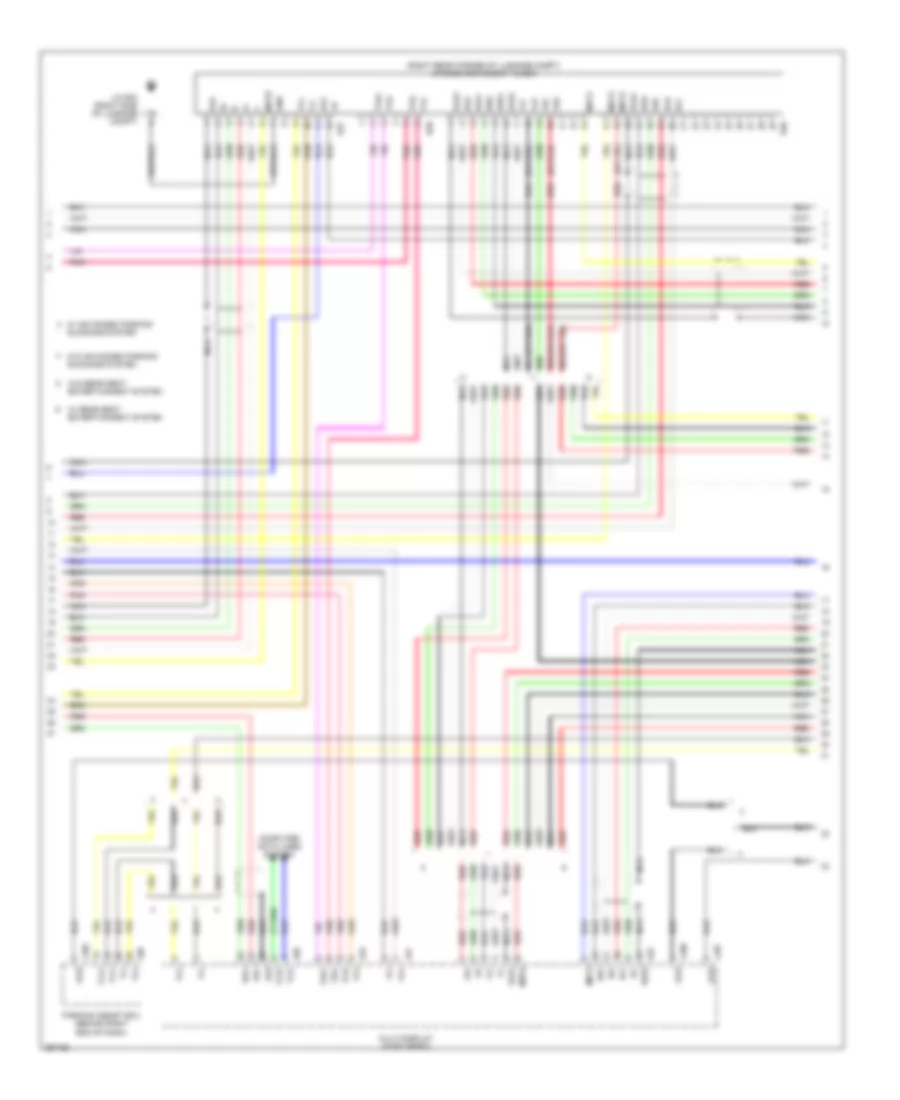 Satellite Radio Wiring Diagram, withMark Levinson & without Задний Преобразователь DVD (4 из 5) для Lexus LS 460L 2007