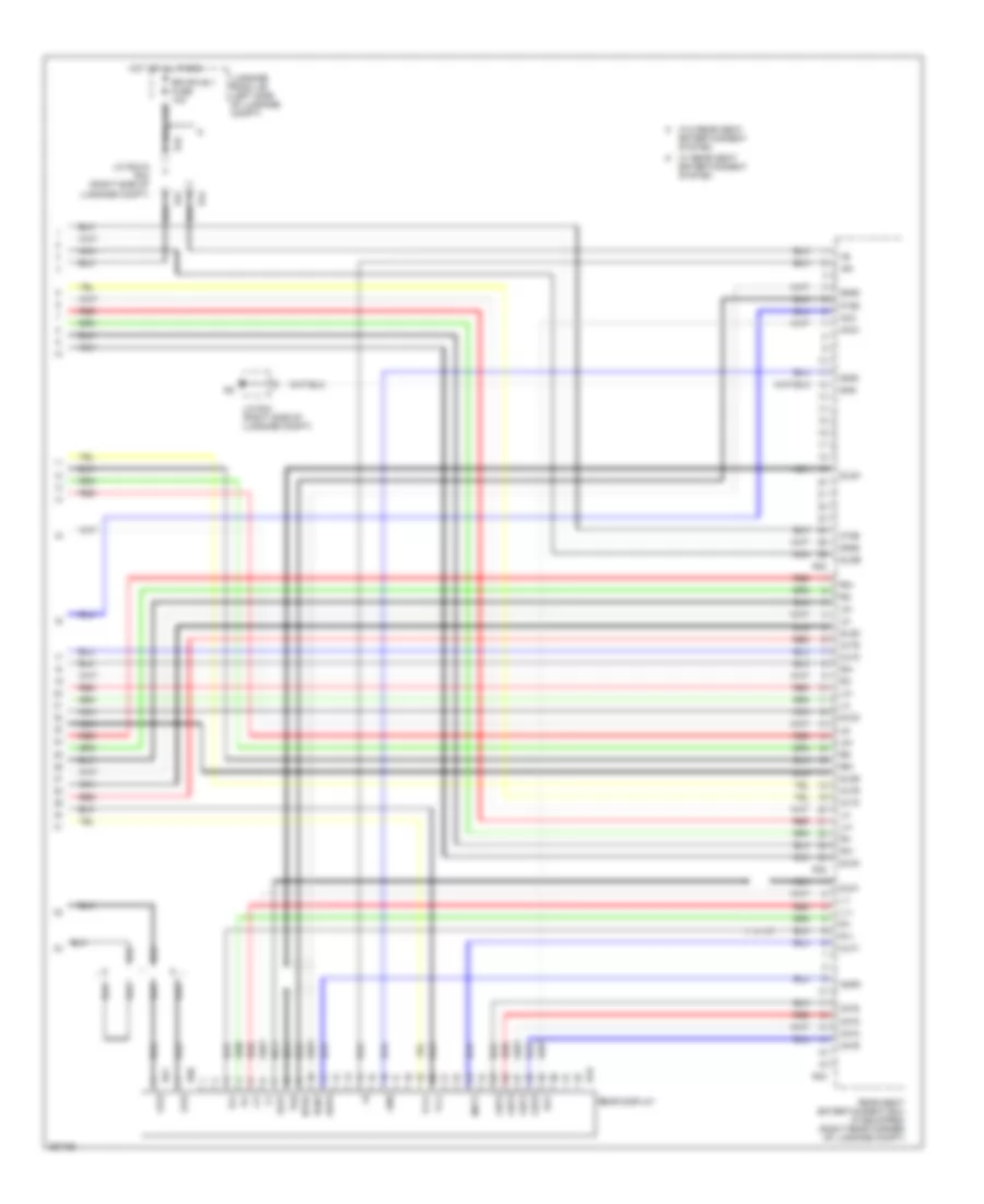 Satellite Radio Wiring Diagram, withMark Levinson & without Задний Преобразователь DVD (5 из 5) для Lexus LS 460L 2007