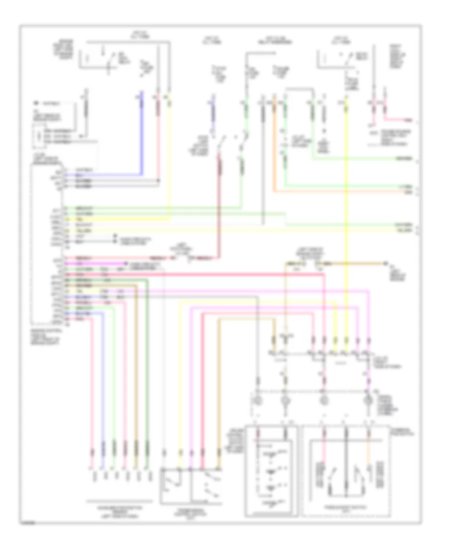 Электросхема системы круизконтроля (1 из 3) для Lexus IS 350 2012