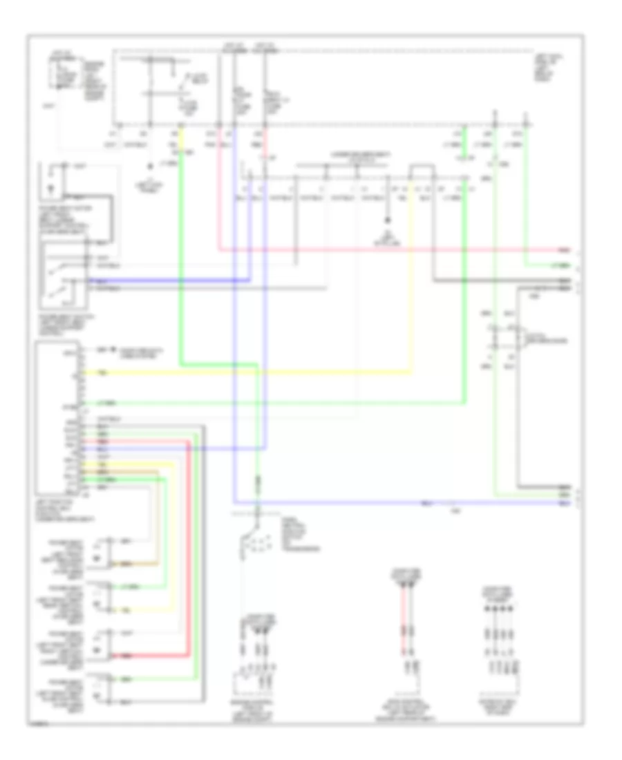 Электросхема памяти водительского сиденья (1 из 2) для Lexus IS 350 2012