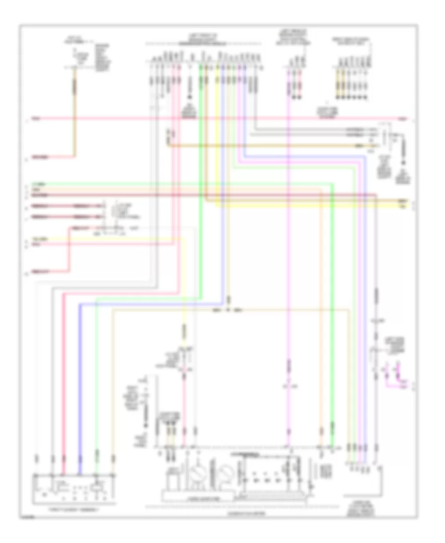 Электросхема автоматической коробки передач АКПП (2 из 3) для Lexus IS 350 2012