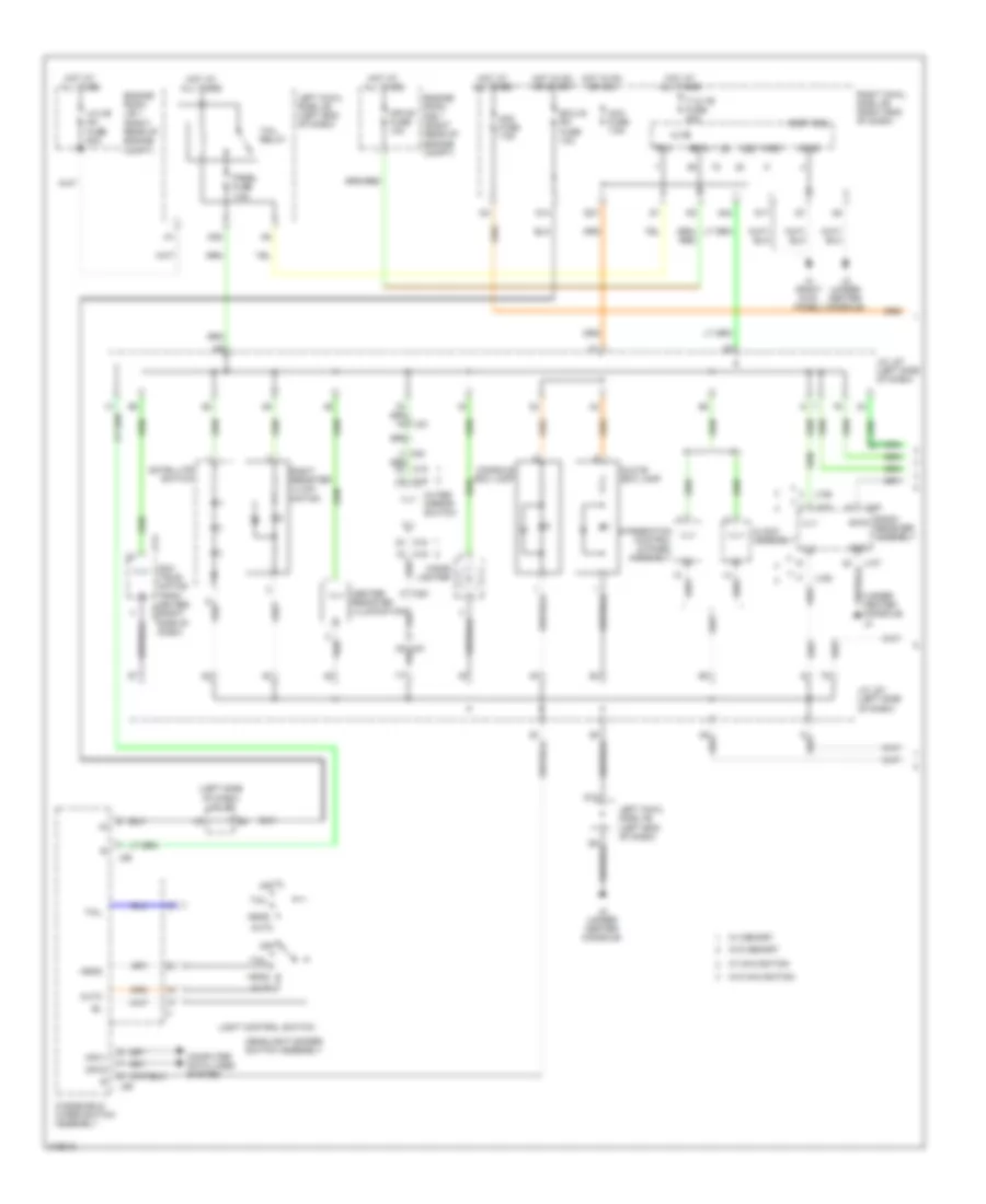 Электросхема подсветки приборов (1 из 2) для Lexus IS 350 F Sport 2012