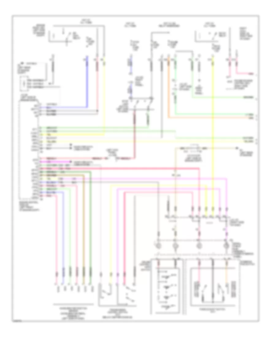 Электросхема системы круизконтроля, без Динамические Радарные Средства управления (1 из 3) для Lexus IS 350C 2012