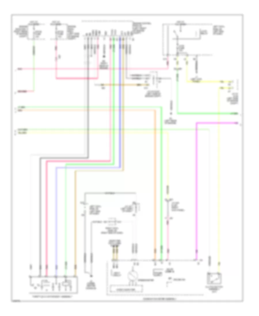 Электросхема системы круизконтроля, без Динамические Радарные Средства управления (2 из 3) для Lexus IS 350C 2012