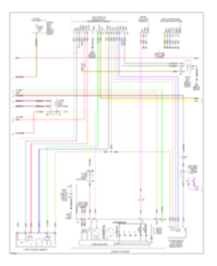 Электросхема коробки передач АКПП (2 из 3) для Lexus IS 350C 2012