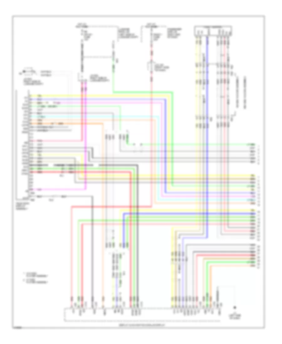 Rear Seat Entertainment Wiring Diagram, withRoof Type  without Мультидисплей (1 из 4) для Lexus LS 460 2012